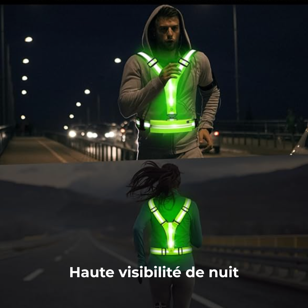 🏃‍♂️ Harnais Lumineux LED Running – Visibilité & Sécurité
