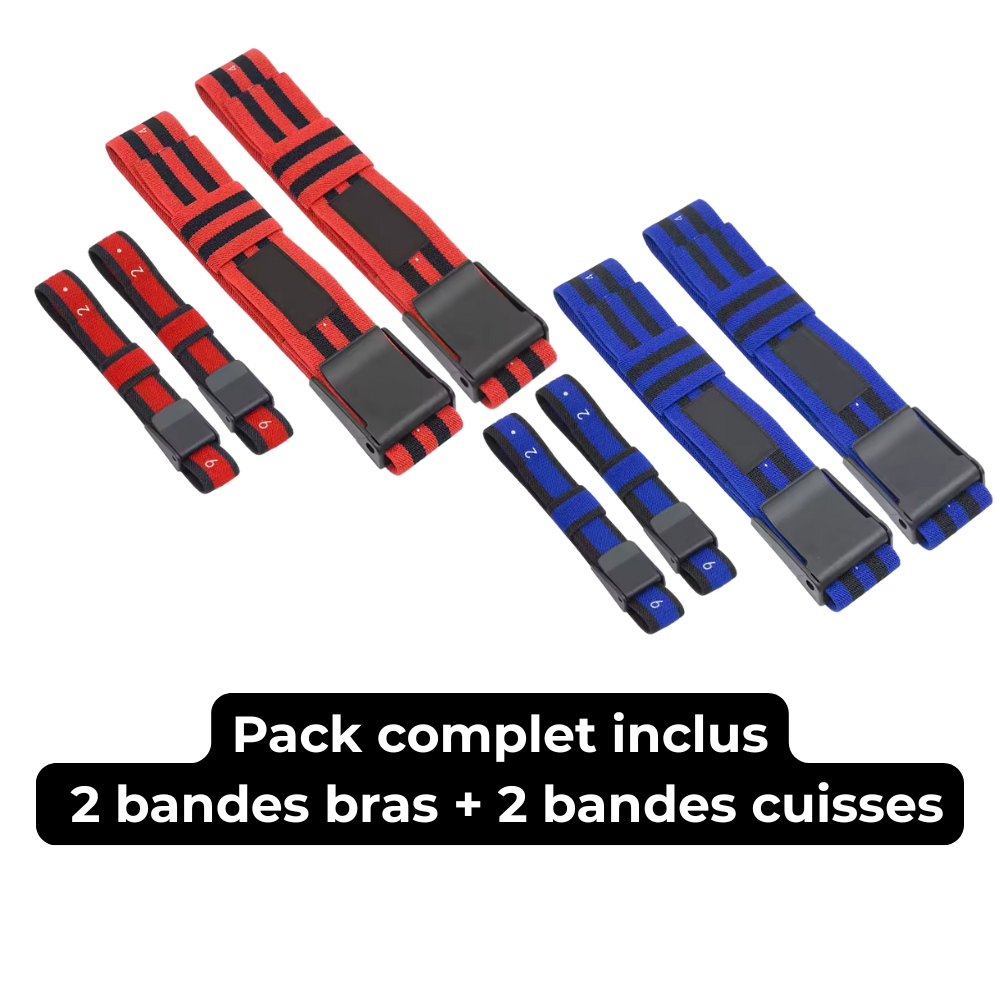 Bandes BFR Ironvale™ – Gain Musculaire Rapide