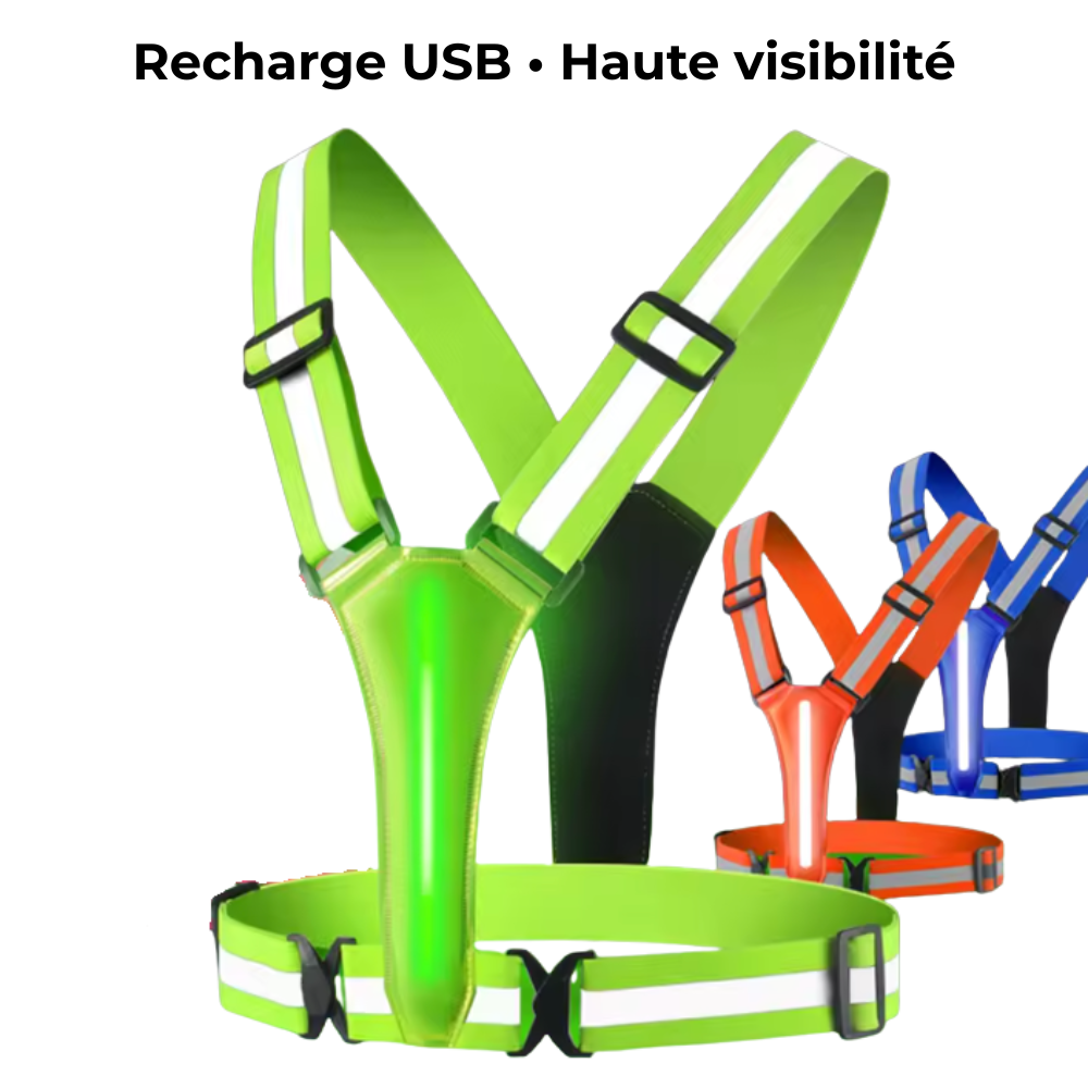 🏃‍♂️ Harnais Lumineux LED Running – Visibilité & Sécurité